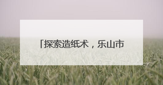 探索造纸术，乐山市中区茅桥幼儿园培养学生节约与环保意识