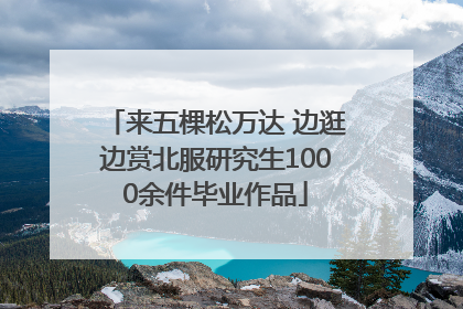 来五棵松万达 边逛边赏北服研究生1000余件毕业作品