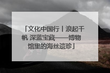 文化中国行丨浪起千帆 深蓝宝藏——博物馆里的海丝遗珍