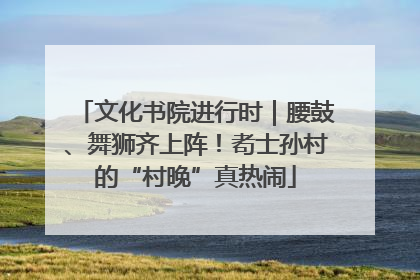 文化书院进行时｜腰鼓、舞狮齐上阵！耇士孙村的“村晚”真热闹