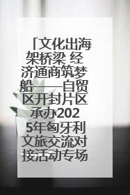 文化出海架桥梁 经济通商筑梦船——自贸区开封片区承办2025年匈牙利文旅交流对接活动专场