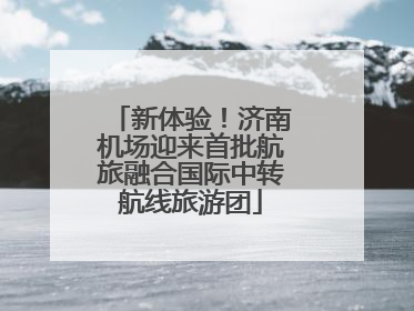 新体验！济南机场迎来首批航旅融合国际中转航线旅游团