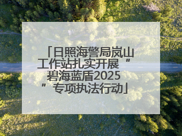 日照海警局岚山工作站扎实开展“碧海蓝盾2025”专项执法行动
