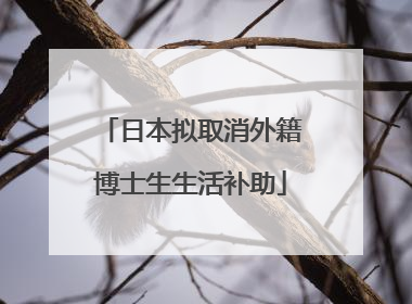 日本拟取消外籍博士生生活补助