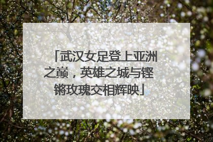 武汉女足登上亚洲之巅，英雄之城与铿锵玫瑰交相辉映