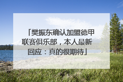 樊振东确认加盟德甲联赛俱乐部，本人最新回应：真的很期待