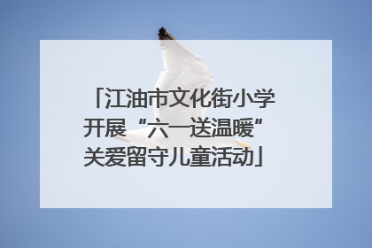 江油市文化街小学开展“六一送温暖”关爱留守儿童活动