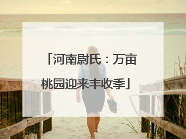河南尉氏：万亩桃园迎来丰收季