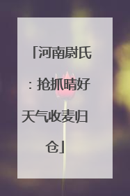 河南尉氏：抢抓晴好天气收麦归仓