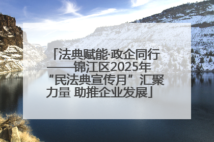 法典赋能·政企同行——锦江区2025年“民法典宣传月”汇聚力量 助推企业发展