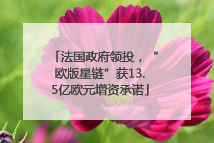 法国政府领投，“欧版星链”获13.5亿欧元增资承诺