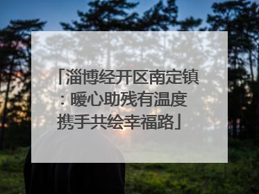 淄博经开区南定镇：暖心助残有温度 携手共绘幸福路
