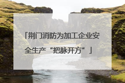 荆门消防为加工企业安全生产“把脉开方”