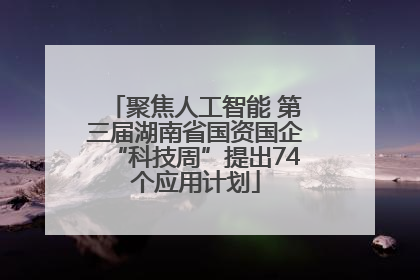 聚焦人工智能 第三届湖南省国资国企“科技周”提出74个应用计划
