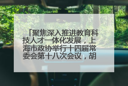 聚焦深入推进教育科技人才一体化发展，上海市政协举行十四届常委会第十八次会议，胡文容出席并讲话