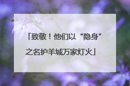 致敬！他们以“隐身”之名护羊城万家灯火