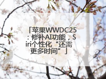 苹果WWDC25：修补AI功能，Siri个性化“还需更多时间”