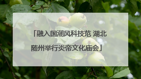 融入国潮风科技范 湖北随州举行炎帝文化庙会