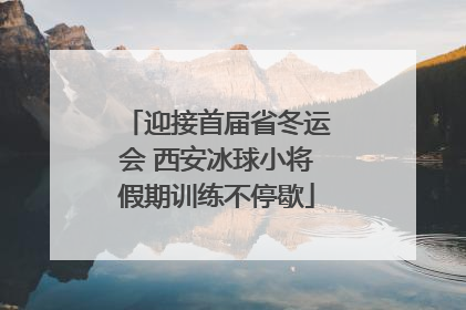 迎接首届省冬运会 西安冰球小将假期训练不停歇