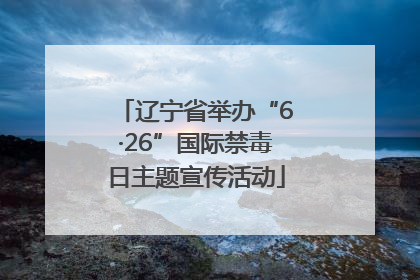 辽宁省举办“6·26”国际禁毒日主题宣传活动