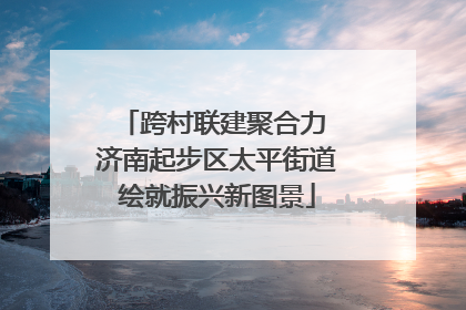 跨村联建聚合力 济南起步区太平街道绘就振兴新图景
