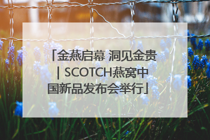 金燕启幕 洞见金贵｜SCOTCH燕窝中国新品发布会举行