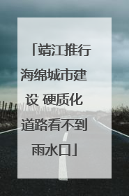靖江推行海绵城市建设 硬质化道路看不到雨水口