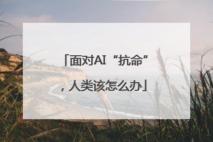 面对AI“抗命”，人类该怎么办