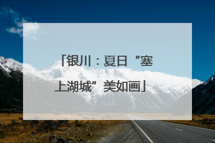 银川：夏日“塞上湖城”美如画