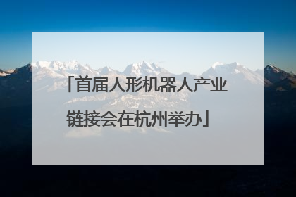 首届人形机器人产业链接会在杭州举办