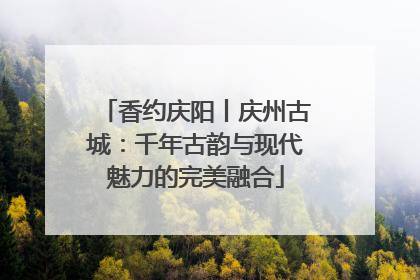 香约庆阳丨庆州古城：千年古韵与现代魅力的完美融合