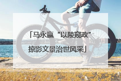 马永嬴“以陵窥政” 掠影文景治世风采