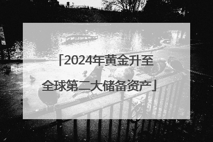 2024年黄金升至全球第二大储备资产