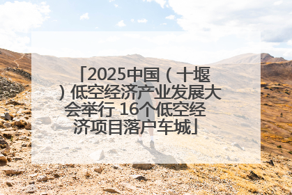 2025中国（十堰）低空经济产业发展大会举行 16个低空经济项目落户车城