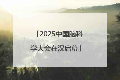 2025中国脑科学大会在汉启幕