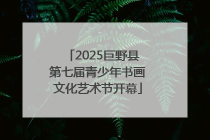 2025巨野县第七届青少年书画文化艺术节开幕