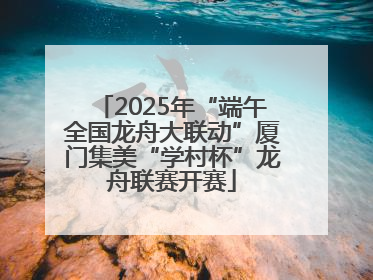 2025年“端午全国龙舟大联动”厦门集美“学村杯”龙舟联赛开赛