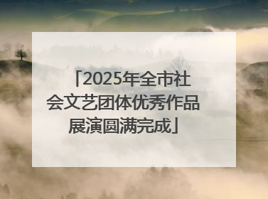 2025年全市社会文艺团体优秀作品展演圆满完成