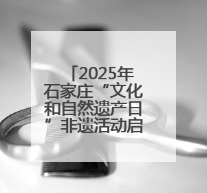 2025年石家庄“文化和自然遗产日”非遗活动启幕