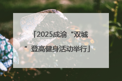 2025成渝“双城”登高健身活动举行