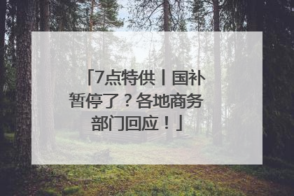7点特供丨国补暂停了？各地商务部门回应！