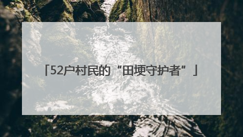 52户村民的“田埂守护者”