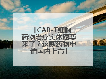 CAR-T细胞药物治疗实体瘤要来了？这款药物申请国内上市